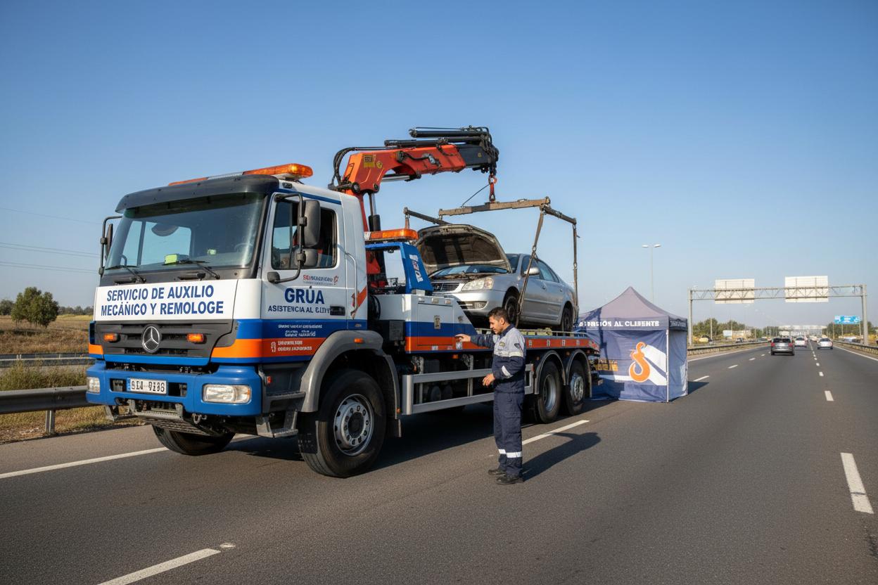 Servicio de auxilio y remolque